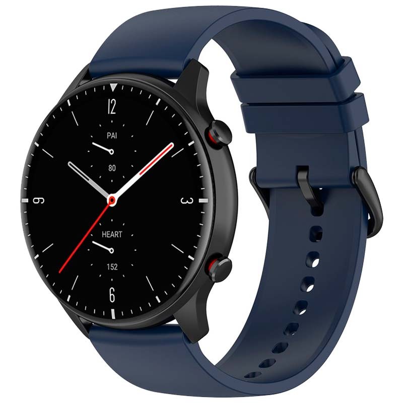 Bracelet en silicone bleu marine universel de 22 mm pour smartwatch - Ítem
