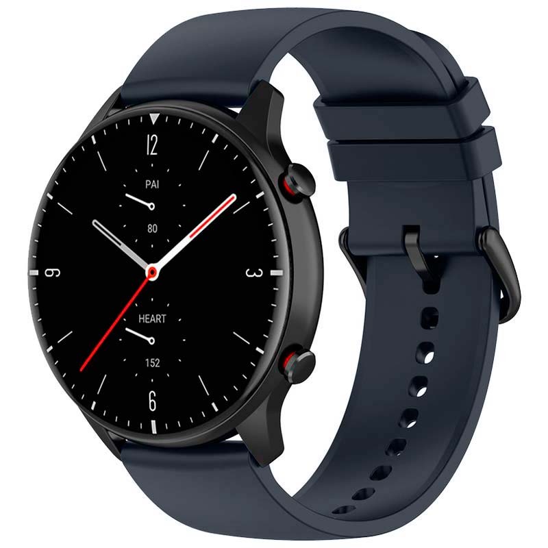 Correa de silicona azul oscuro universal de 22mm para smartwatch - Ítem