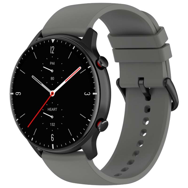 Pulseira de silicone cinzento universal de 22mm para smartwatch - Item