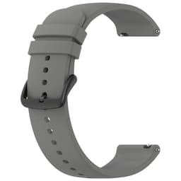 boucle noire du bracelet en silicone gris universel de 22mm pour montre connectée