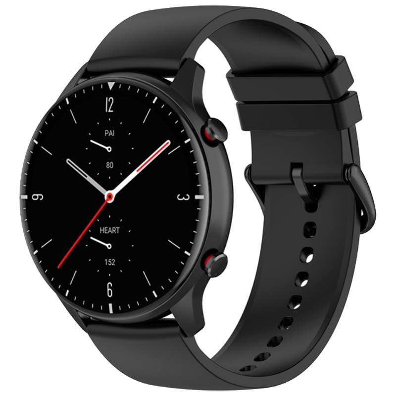 Pulseira de silicone preta universal de 22mm para smartwatch - Item