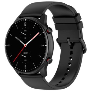 Correa de silicona negra universal de 22mm para smartwatch