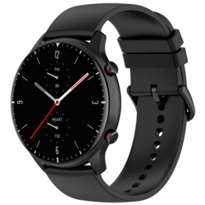 Pulseira de silicone preta universal de 22mm para smartwatch