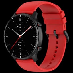 Bracelet en silicone rouge universel de 22 mm pour smartwatch