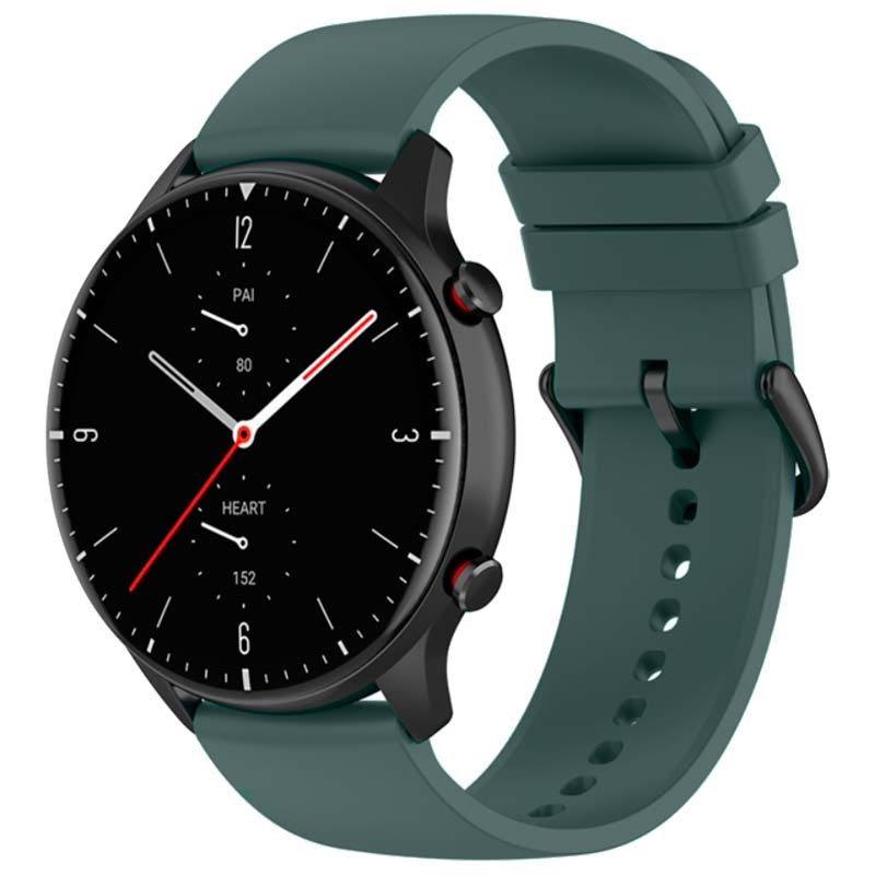 Bracelet en silicone vert foncé universel de 22 mm pour smartwatch - Ítem
