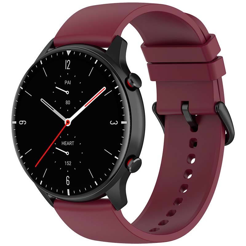Pulseira de silicone vinho universal de 22mm para smartwatch - Item