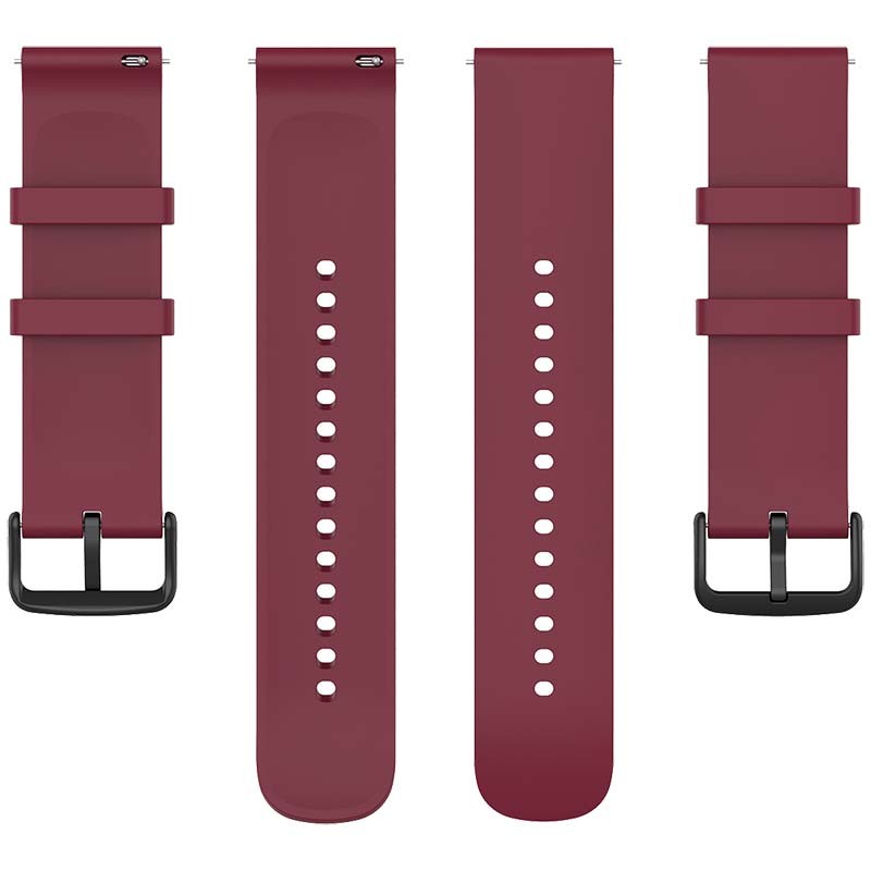 Pulseira de silicone vinho universal de 22mm para smartwatch - Item3