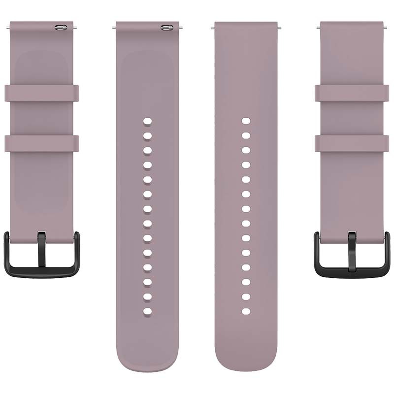 Pulseira de silicone roxa universal de 22mm para smartwatch - Item3