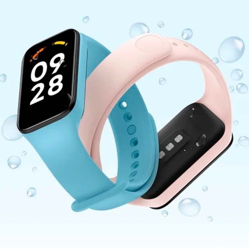Impermeabilidade da pulseira de silicone compatível com o Xiaomi Smart Band 8 Active na cor Branco