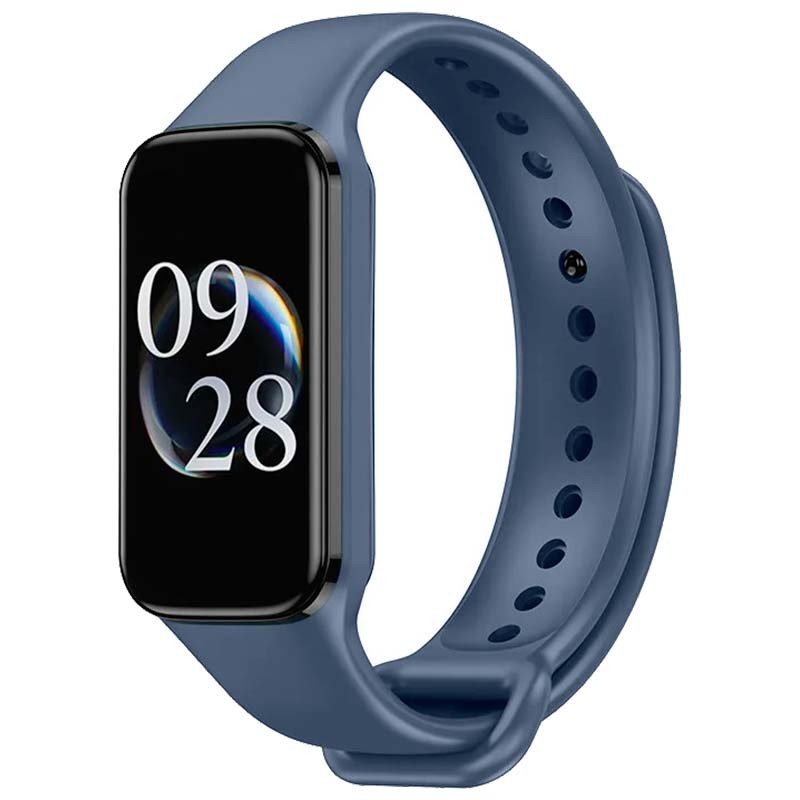 Correa de silicona compatible con Xiaomi Smart Band 8 Active en color Azul Marino - Ítem