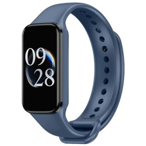 Correa de silicona compatible con Xiaomi Smart Band 8 Active en color Azul Marino