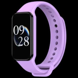 Pulseira de silicone compatível com Xiaomi Smart Band 8 Active na cor Roxo