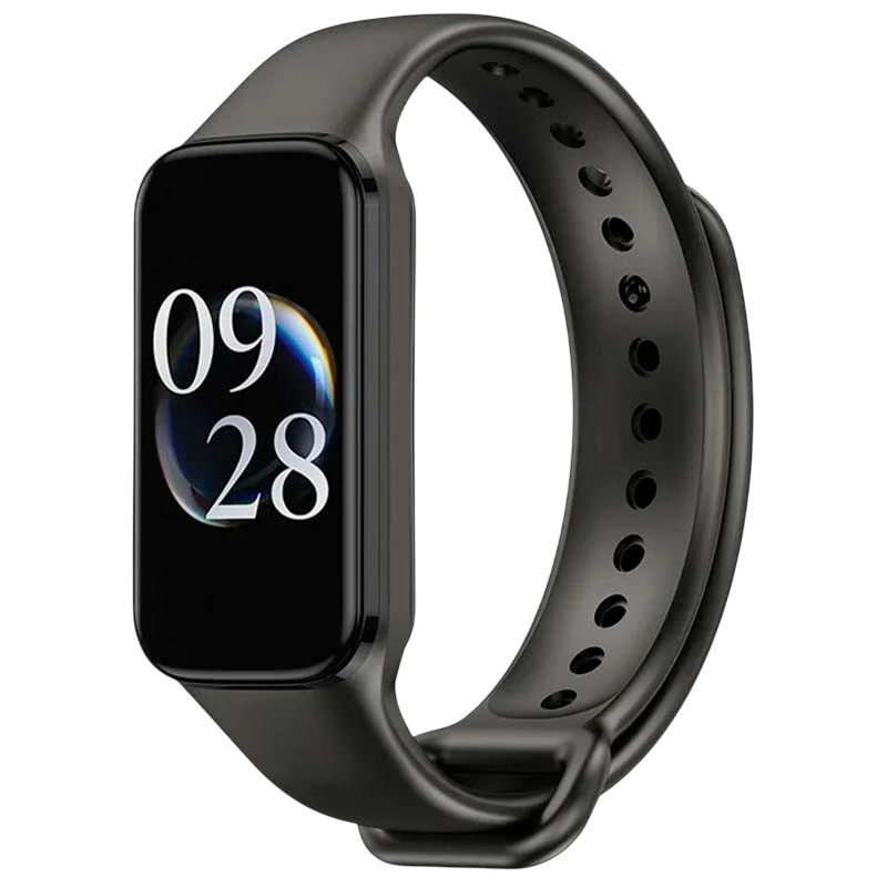 Pulseira de silicone compatível com Xiaomi Smart Band 8 Active na cor Preto - Item