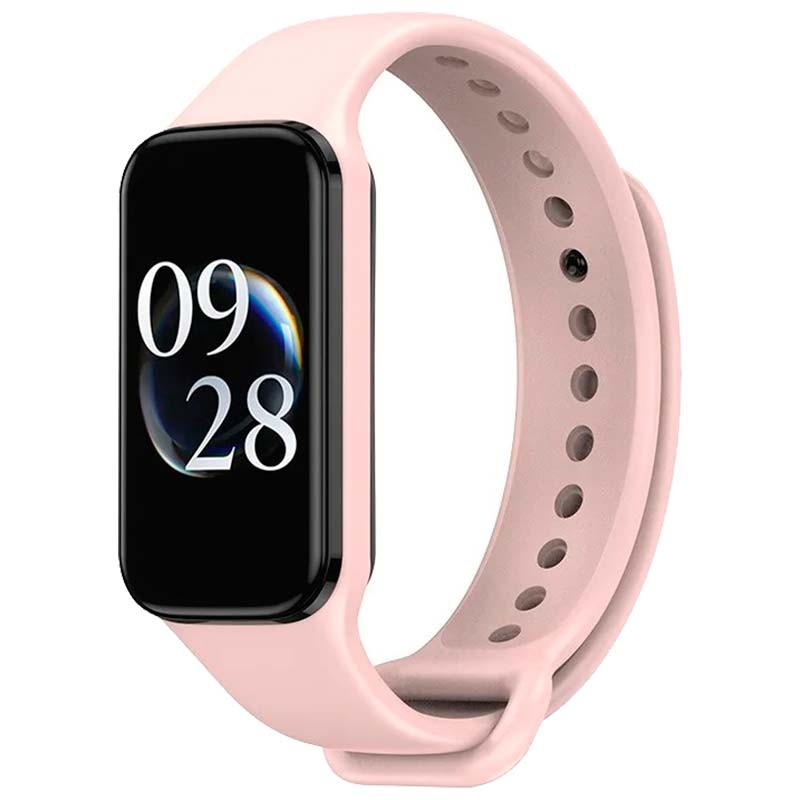 Correa de silicona compatible con Xiaomi Smart Band 8 Active en color Rosa - Ítem