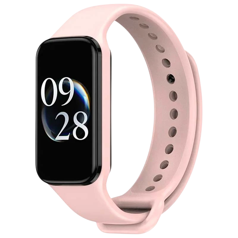 Pulseira de silicone compatível com Xiaomi Smart Band 8 Active na cor Rosa - Item