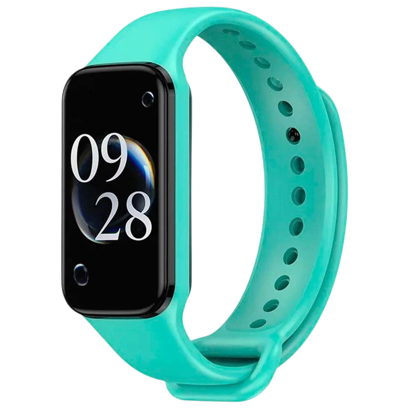 Pulseira de silicone compatível com Xiaomi Smart Band 8 Active na cor Turquesa - Item
