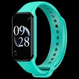 Pulseira de silicone compatível com Xiaomi Smart Band 8 Active na cor Turquesa