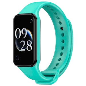 Correa de silicona compatible con Xiaomi Smart Band 8 Active en color Turquesa