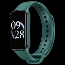 Pulseira de silicone compatível com Xiaomi Smart Band 8 Active na cor Verde Escuro