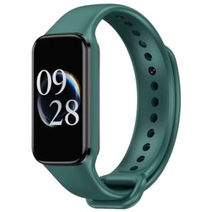 Correa de silicona compatible con Xiaomi Smart Band 8 Active en color Verde Oscuro