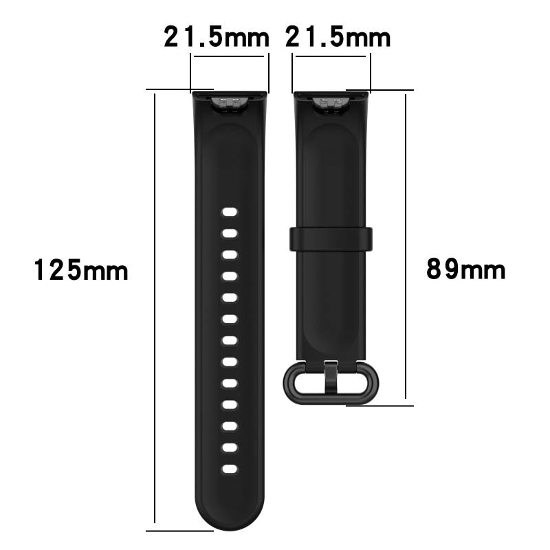 Correa de silicona negra para Xiaomi Mi Watch Lite - Ítem3