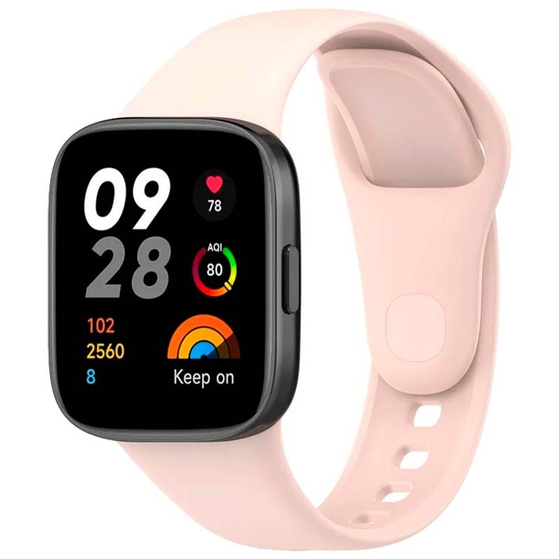 Pulseira de silicone rosa para Xiaomi Redmi Watch 3 - Item