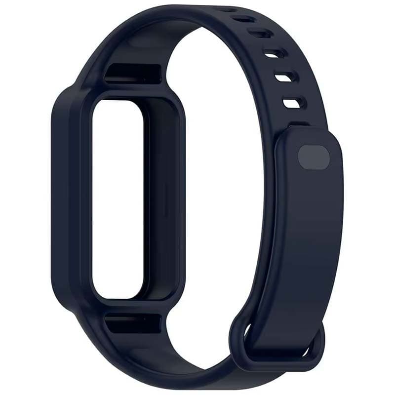 Pulseira de silicone azul escuro para Xiaomi Smart Band 9 Active - vista traseira
