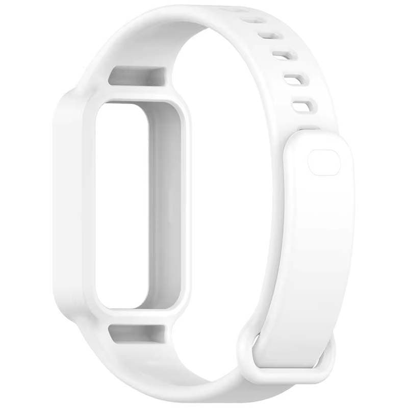 Pulseira de silicone branca para Xiaomi Smart Band 9 Active - vista traseira