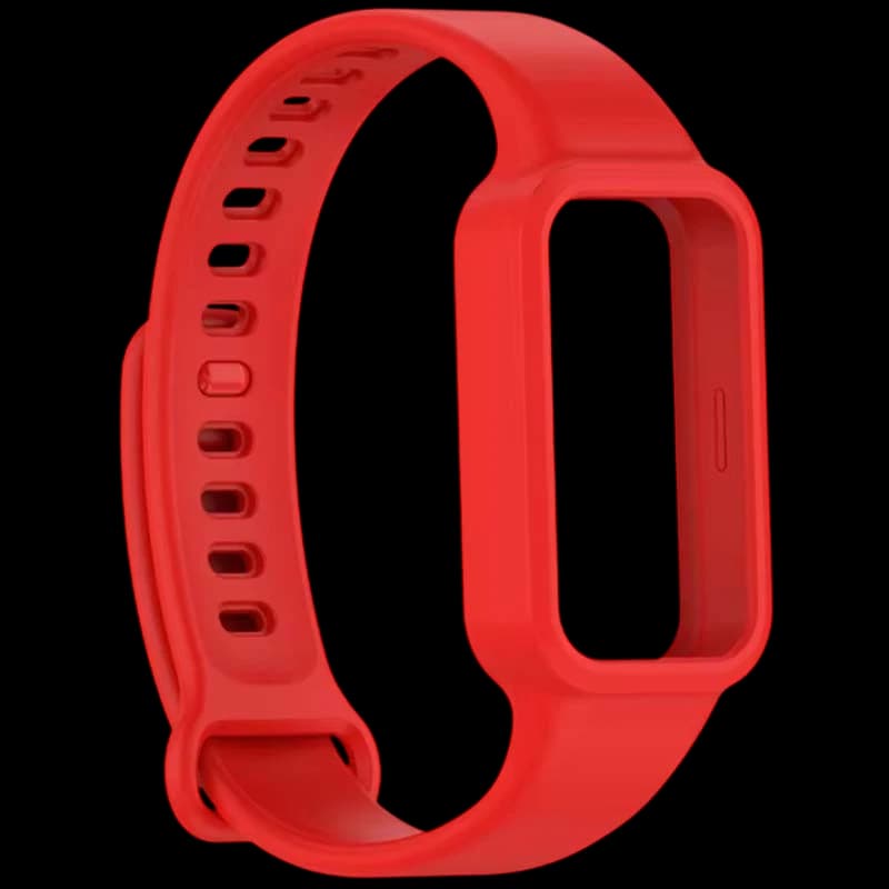 Pulseira de silicone Xiaomi Mi Smart Band 9 Active / Redmi Smart Band 3 Vermelho