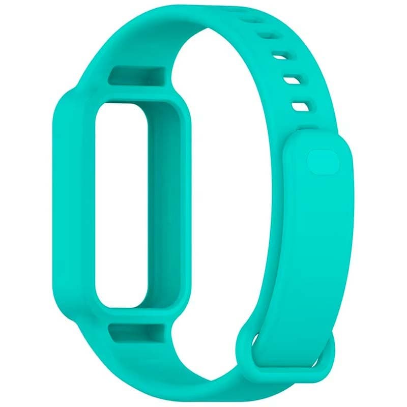 Pulseira de silicone turquesa para Xiaomi Smart Band 9 Active - vista traseira