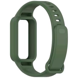 Pulseira de silicone verde escuro para Xiaomi Smart Band 9 Active - vista traseira