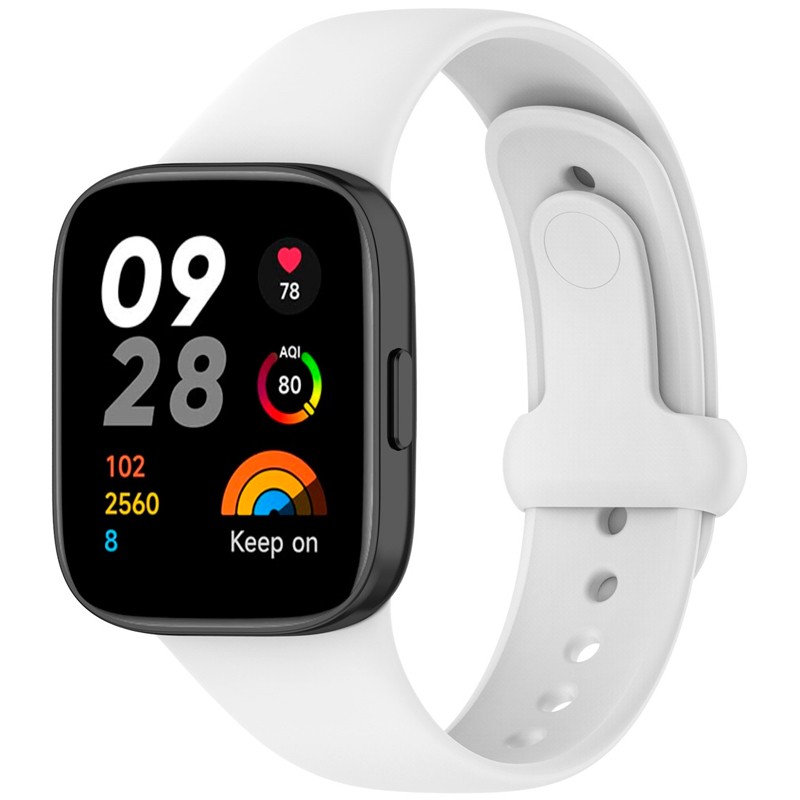 Bracelet pour Xiaomi Redmi Watch 3 - Sports - Matériel TPU - Blanc
