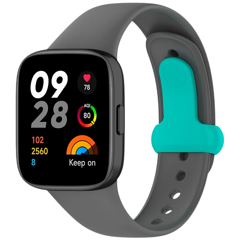 Pulseira Sports de silicone cinzenta para Xiaomi Redmi Watch 3 - Item