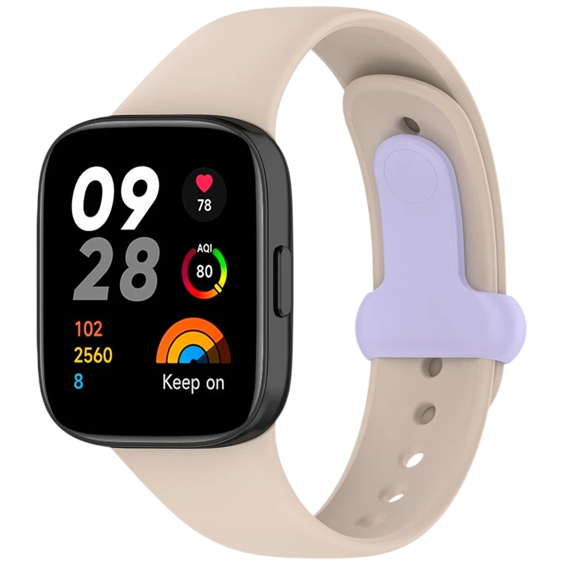 Pulseira Sports de silicone marfim para Xiaomi Redmi Watch 3 - Item