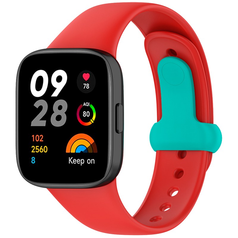 Pulseira Sports de silicone vermelha para Xiaomi Redmi Watch 3 - Item