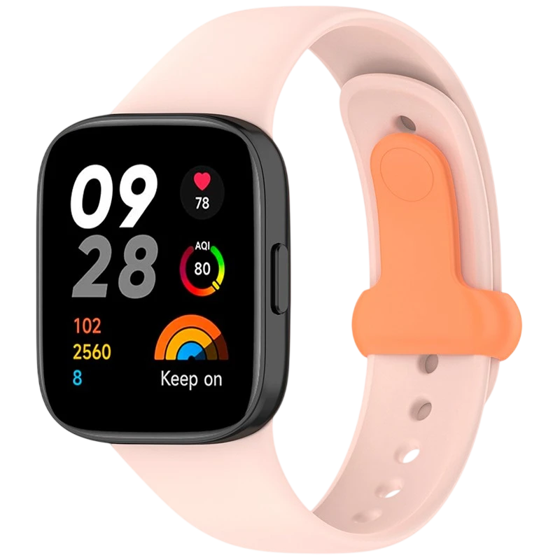 Pulseira Sports de silicone rosa para Xiaomi Redmi Watch 3 - Item