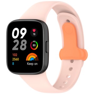 Pulseira Sports de silicone rosa para Xiaomi Redmi Watch 3