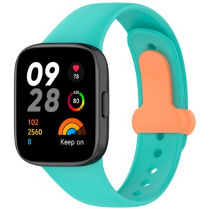 Bracelet Sports en silicone turquoise pour Xiaomi Redmi Watch 3