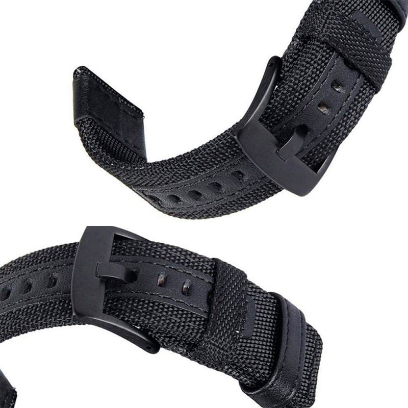 Pulseira Universal Nylon Ajustável 22mm Preta para Smartwatch Xiaomi/Amazfit/Samsung/Huawei/Realme/Ticwatch - Item3