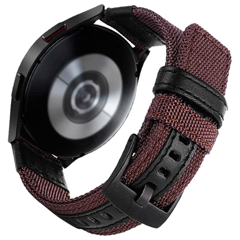 20mm Coffee Adjustable Universal Nylon Strap for Smartwatch