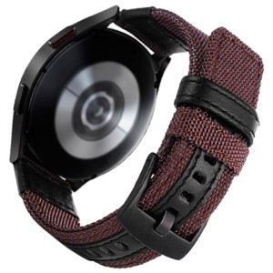 Bracelet Universel Nylon Ajustable 20mm Café pour Smartwatch