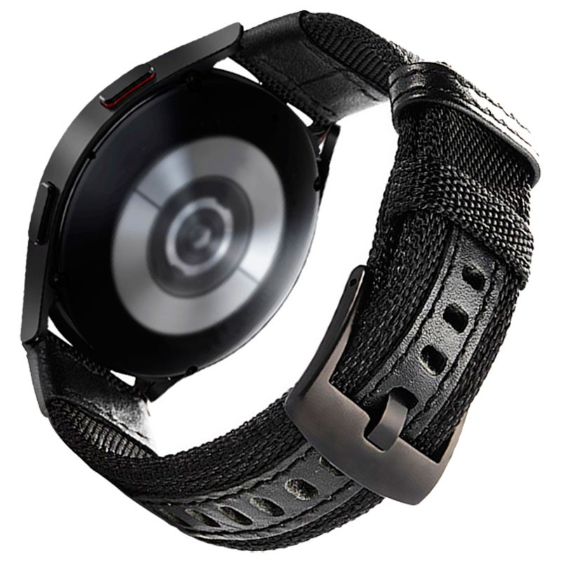 22mm Black Adjustable Universal Nylon Strap for Smartwatch