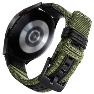 Pulseira Universal Nylon Ajustável 20mm Verde para Smartwatch Xiaomi/Amazfit/Samsung/Huawei/Realme/Ticwatch