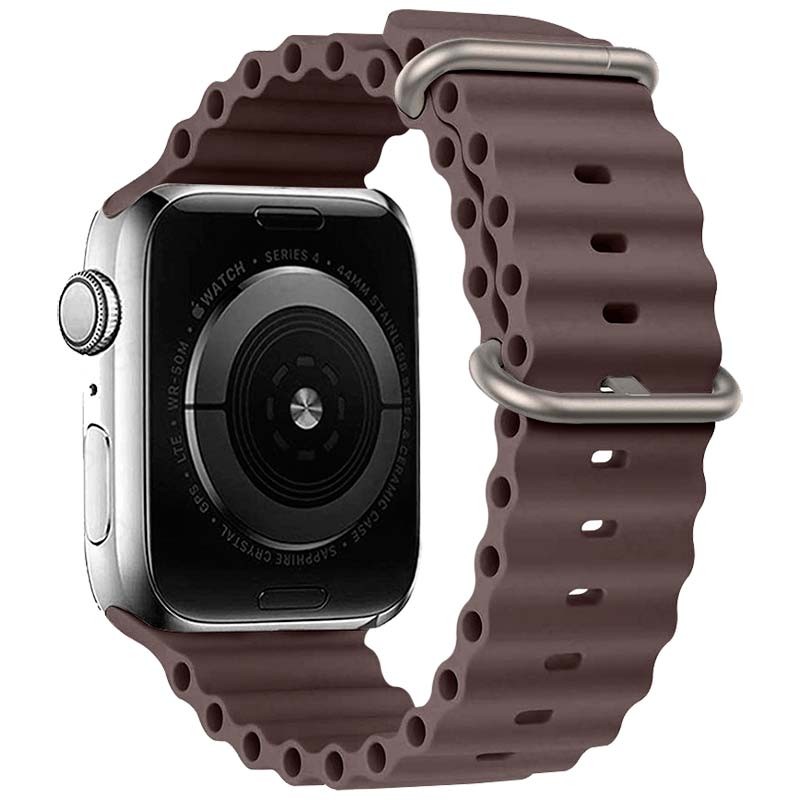 Correa Apple Watch 42/44/45/49mm Wave Marrón - Ítem1