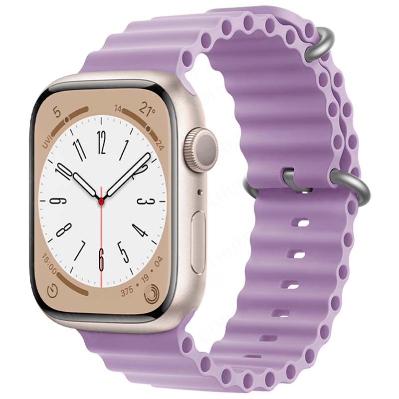 Correa Wave de silicona violeta para Apple Watch 38/40/41mm - Ítem