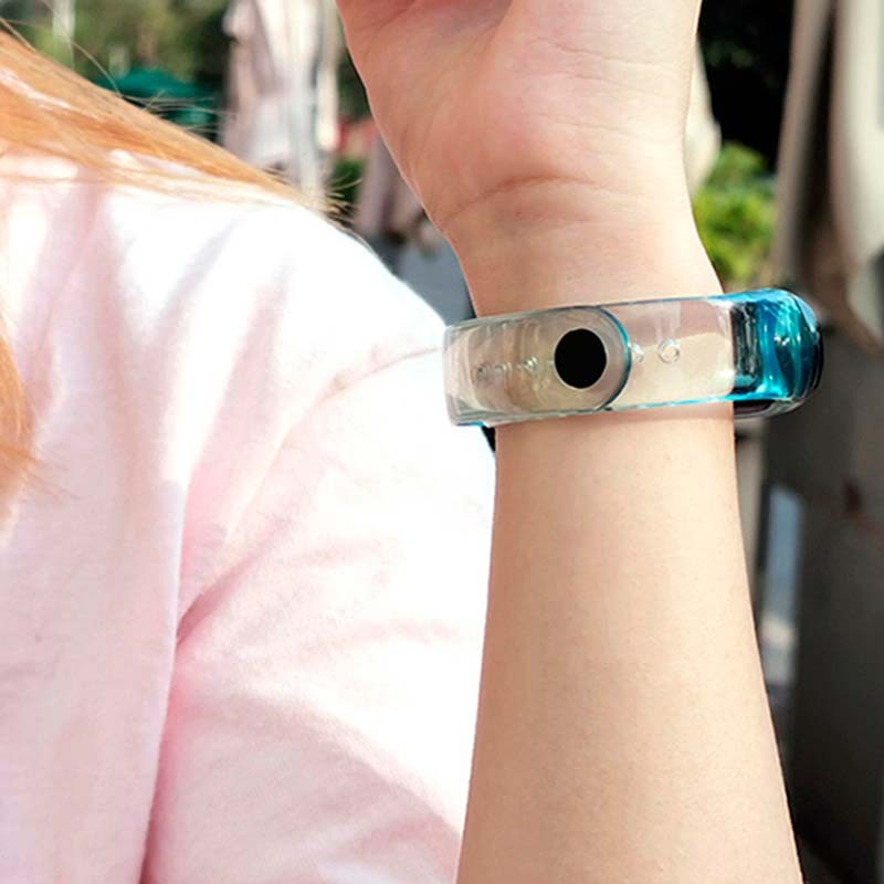 Bracelet traslucide bleu avec fermeture à clip pour Xiaomi Mi Smart Band 6 - Ítem3