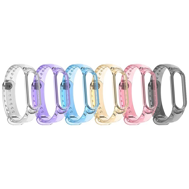 Bracelet traslucide bleu avec fermeture à clip pour Xiaomi Mi Smart Band 6 - Ítem4