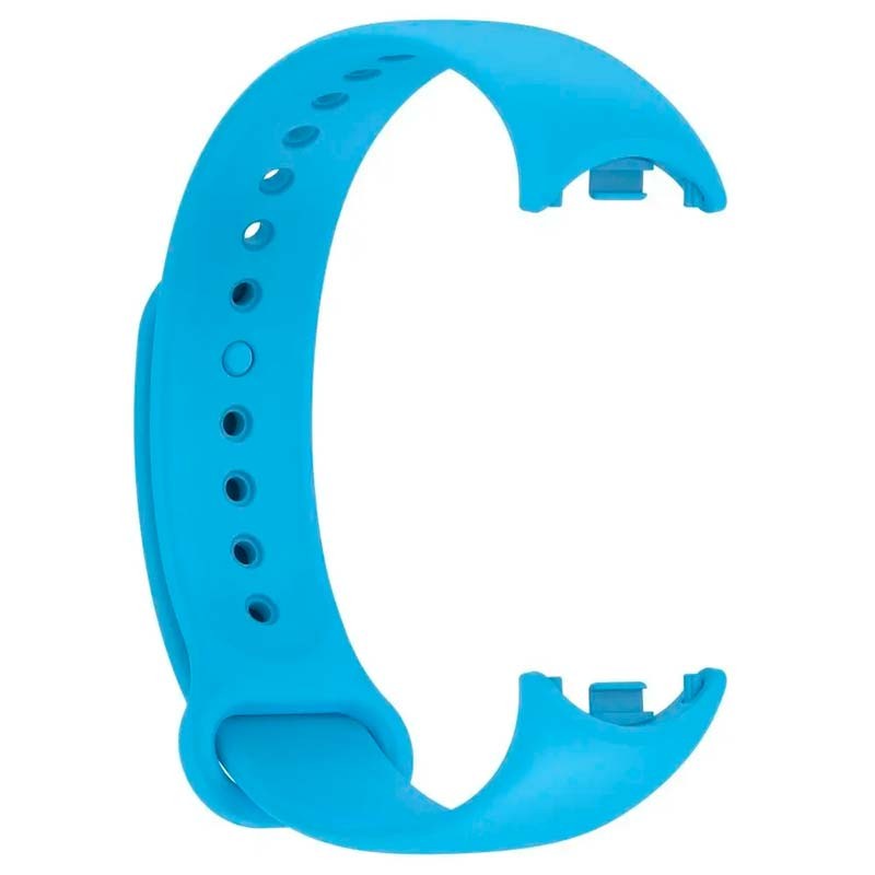 Pulseira de silicone compatível com Xiaomi Smart Band 8 na cor Azul - Item