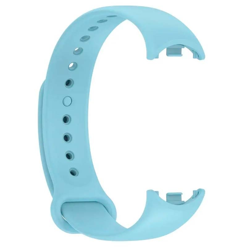 Pulseira de silicone compatível com Xiaomi Smart Band 8 na cor Azul Claro - Item