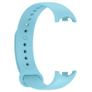 Pulseira de silicone compatível com Xiaomi Smart Band 8 na cor Azul Claro